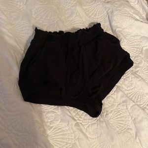 loose black shorts